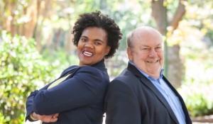From left, Thuli Mgwebile, business development agent at GECI South Africa and Mike Bergen, GECI representative in South Africa