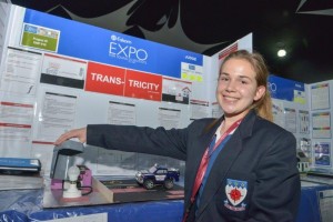 One of the most brilliant South African young scientists to represent the country at the Intel International Science and Engineering Fair (ISEF) in Phoenix, Arizona, United States Keira van Niekerk poses for a photo.