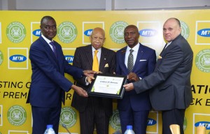 MTN and Nigeria Stock Exchange (NSE) in a moment of joy following Africa's largest mobile network listed on NSE