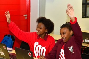 Participants at a Code like a Girl initiative