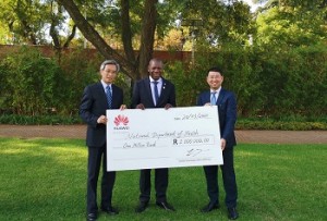 Covid-19 Donation_Chinese Ambassador, Lin Songtian_ Health Minister, Dr Zweli Mkhize_ Huawei SA CEO, Spawn Fan