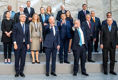 NATO leaders pose for a photo at the NATO headquarters in Brussels, Belgium. File photo