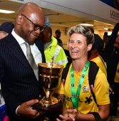 Red carpet welcome for new African champs Banyana