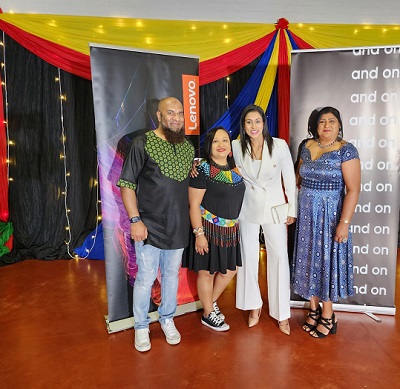 Lenovo team playing a social responsibility in Durban