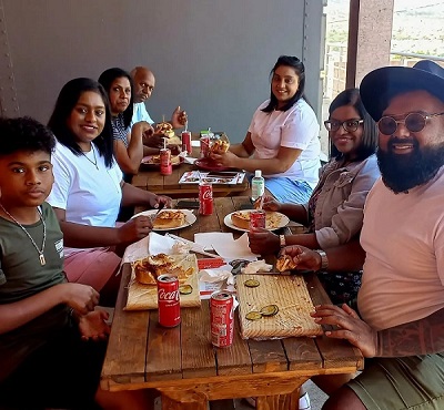 Pietermaritzburg customers are seen here enjoying Kota meal at Kota 2 Nice restaurant. Photo supplied