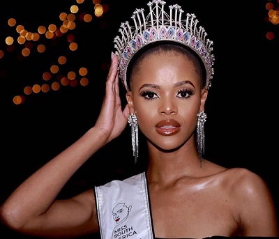 Outgoing Miss South Africa, Ndavi Nokeri