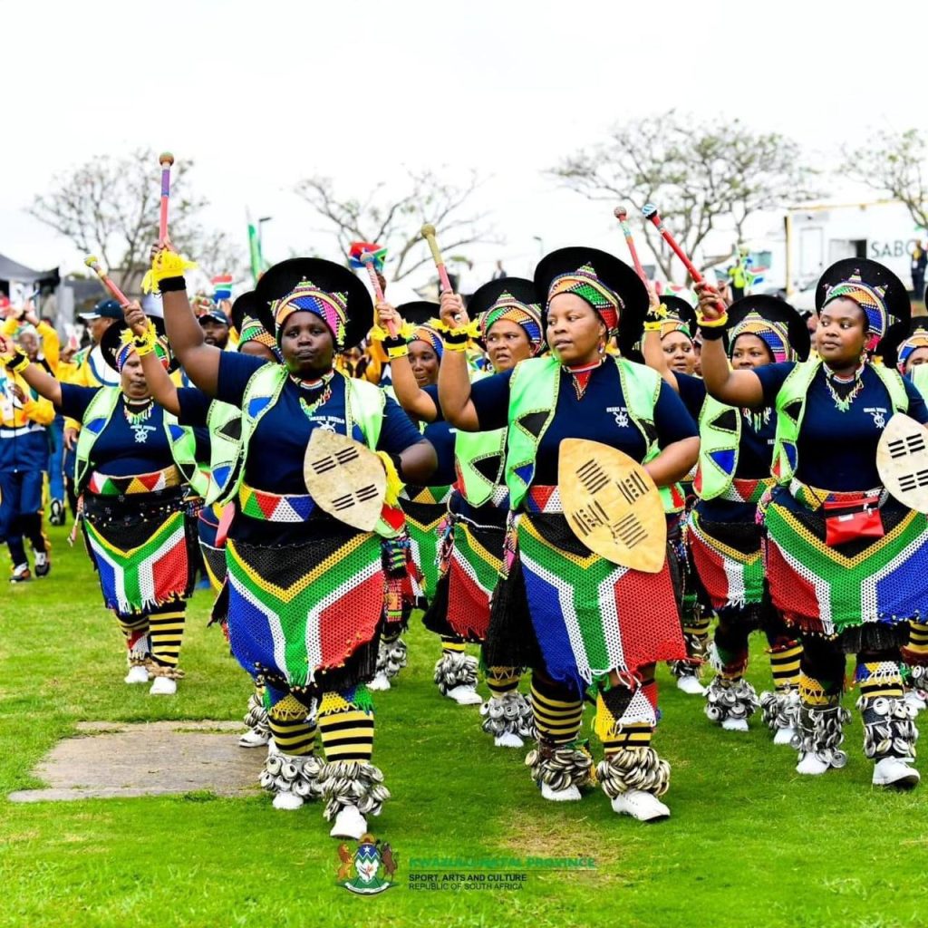 Seen during the Heritage Day celebrations at KwaMashu, Magogo stadium in Durban, South Africa are groups of women