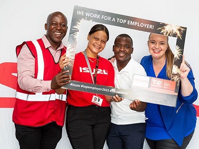 ISUZU named top employer in South Africa